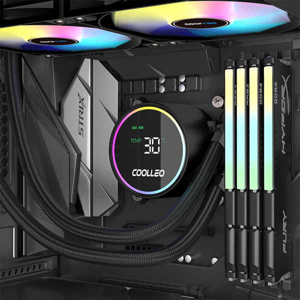 Tản nhiệt nước AIO COOLLEO ICE FAIRY 360 DIG BK - Màu Đen