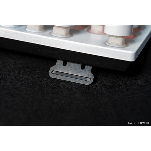 Bàn phím giả cơ T-Wolf T80 ( Màu Trắng, Phím tròn, Cổng USB, LED )