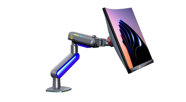 Giá treo màn hình NB G70 Gaming - ARM - Đen xám, Led RGB (32 - 60 inch) - Chính hãng