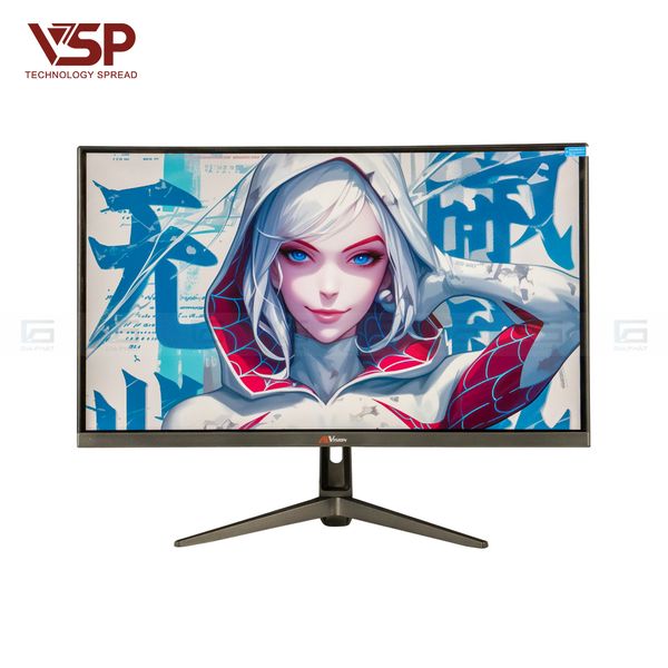 Màn hình cong AiVision A244FC (24inch | FHD | VA | 100Hz | 5ms) - Chính hãng
