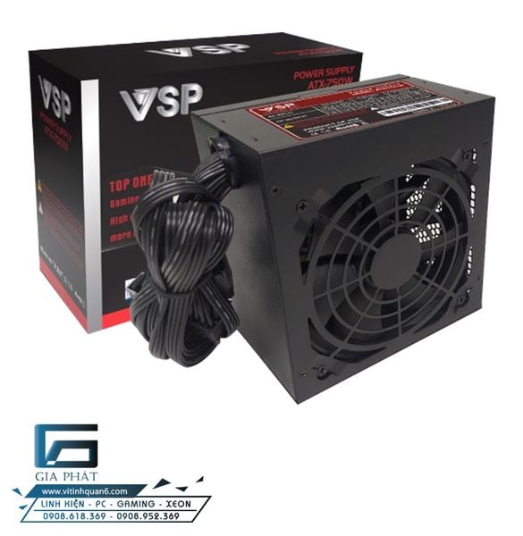 Nguồn máy tính VSP ATX - 750W ( Nguồn văn phòng chạy được card 730 ) Ver 2.0