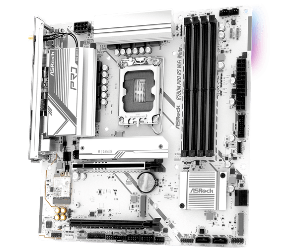 Bo mạch chủ Asrock Special Edition B760M Pro RS Wifi 6E White