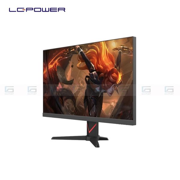LC-POWER Gaming LC-M27G Phẳng (27 inch, FHD, 200Hz, IPS, 0.5ms. DP, HDMI, Đen)