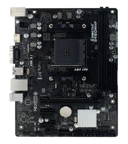 Bo mạch chủ Biostar B450MHP (M-ATX, DDR4, AM4, tối đa 64G RAM) - Full VAT