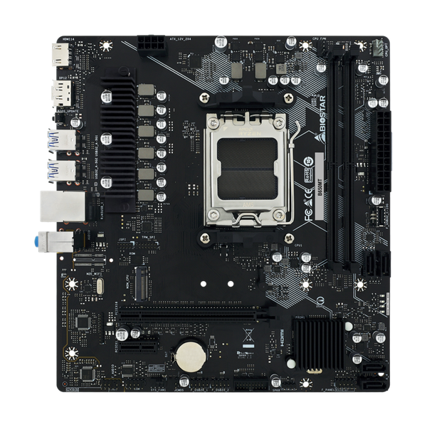Bo mạch chủ Biostar B650MT (M-ATX, DDR5, AM5, tối đa 96G RAM) - Full VAT