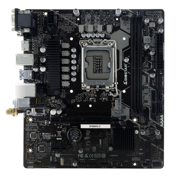 Bo mạch chủ Biostar B760Mx2-E D5 (có Socket Wifi) - Chính hãng