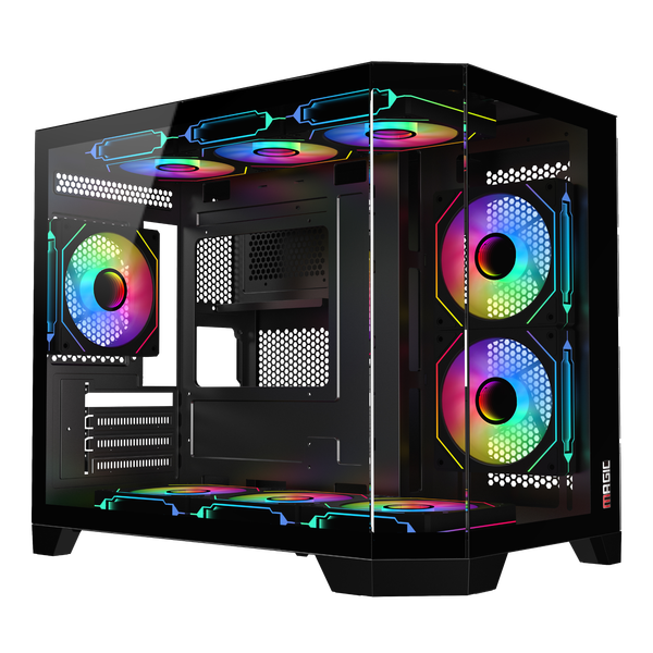 CASE MAGIC CUBI-M PRO - Đen | Full M-ATX, Chưa Kèm FAN