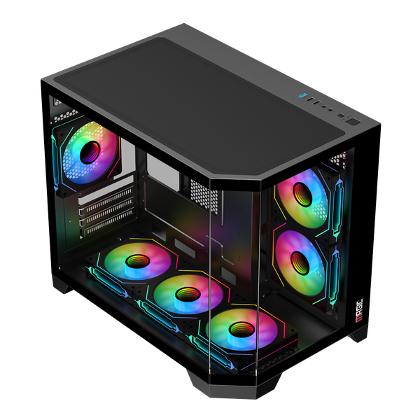 CASE MAGIC CUBI-M PRO - Đen | Full M-ATX, Chưa Kèm FAN