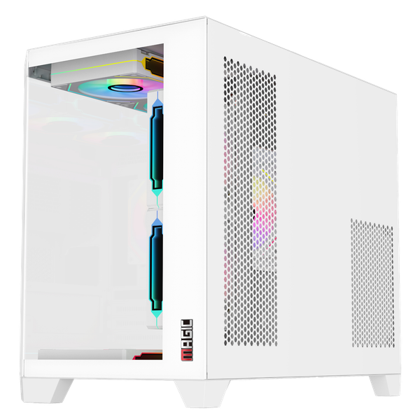 CASE MAGIC CUBI-M PRO - Trắng | Full M-ATX, Chưa Kèm FAN