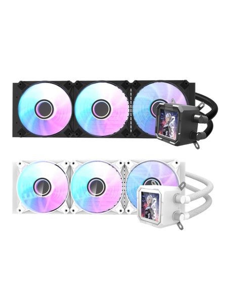Tản nhiệt nước AIO Dark Flash DV360S 3 Fan - Màu Trắng