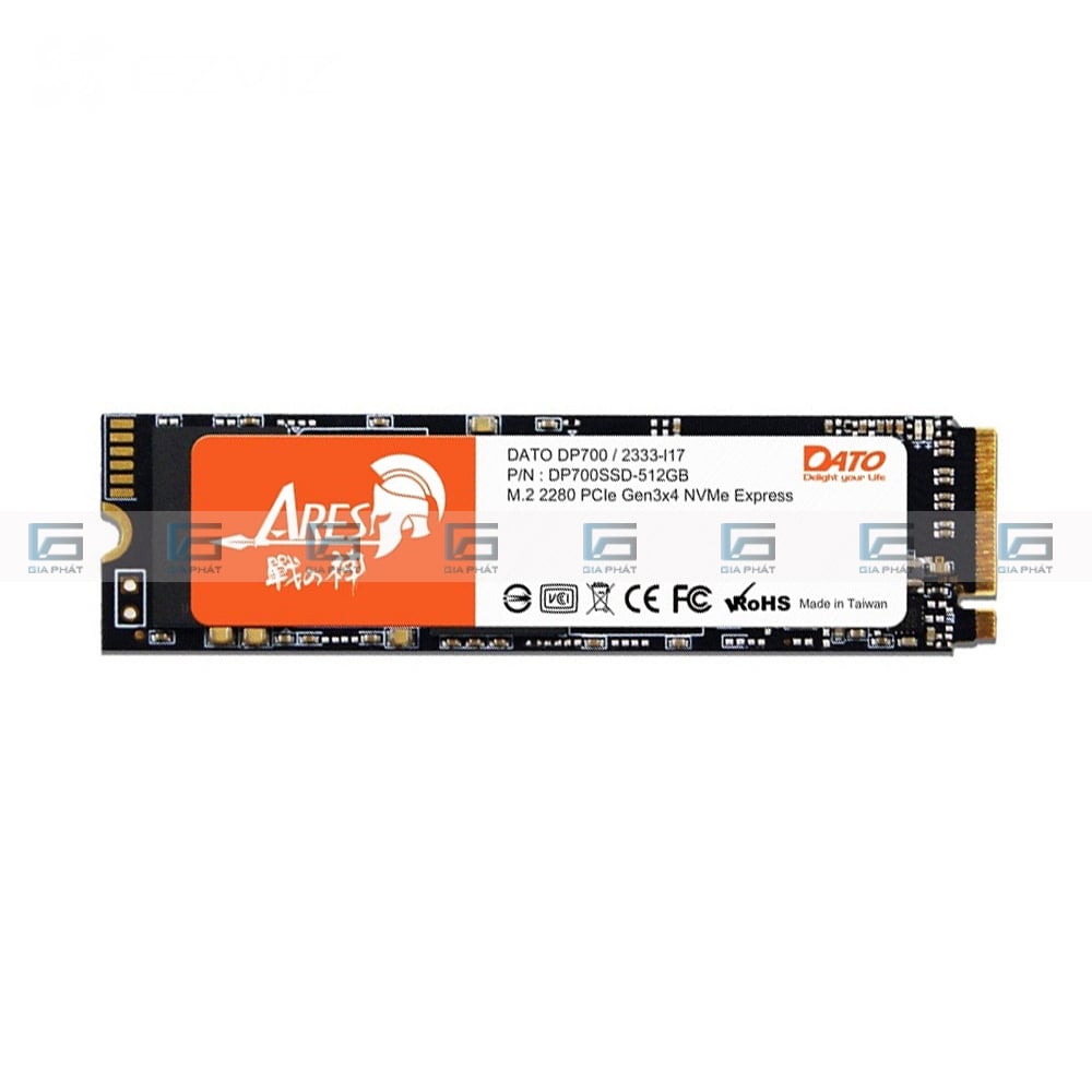 Ổ CỨNG SSD 512GB DATO DP700 M.2 PCIe NVMe Gen 3x4