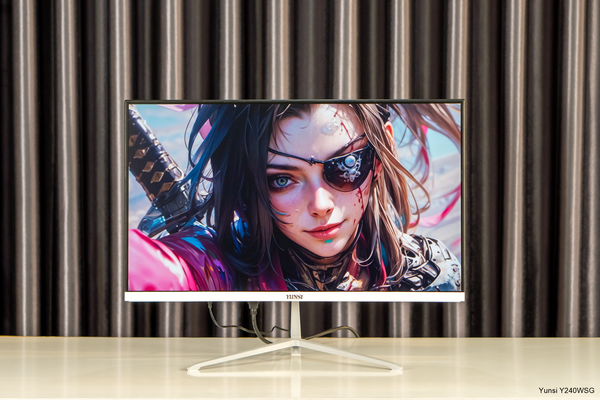 Yunsi Y240WSG Phẳng (24 inch, FHD, 144Hz/120Hz, 1ms, DP, HDMI) - Màu Trắng/Đen