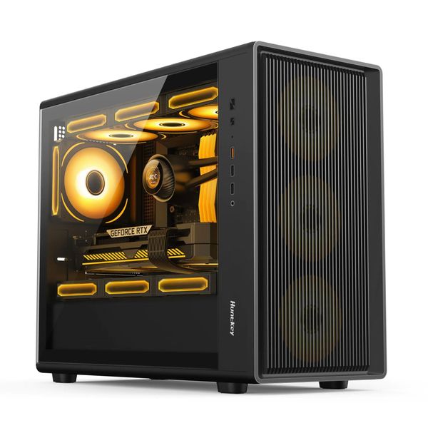 VỎ CASE HUNTKEY G63 HALBERD - Đen | M-ATX, Chưa Kèm FAN