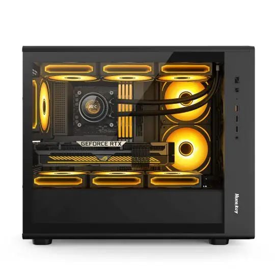 VỎ CASE HUNTKEY G63 HALBERD - Đen | M-ATX, Chưa Kèm FAN