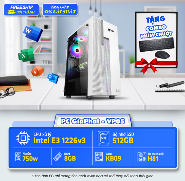 PC Văn Phòng - VP05 - E3 1226v3 Chuyên phục vụ Văn phòng, Doanh Nghiệp