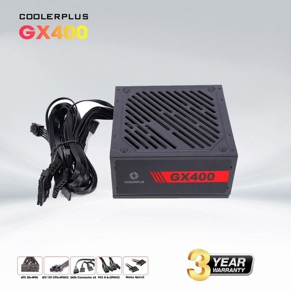 Bộ nguồn máy tính Coolerplus GX400 400W