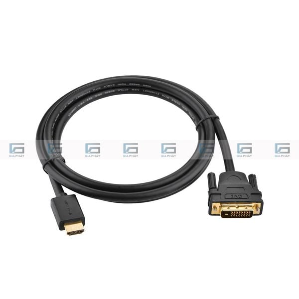 Dây cáp HDMI to DVI 1.8m xuất hình PC, Laptop ( màn hình 22