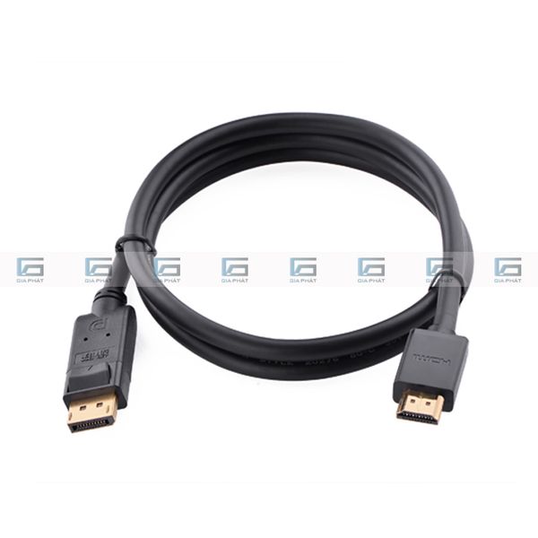 Dây cáp Display Port to HDMI 1.8m xuất hình PC, Laptop ( màn hình 24