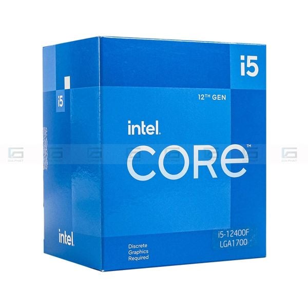 CPU Intel Core i5 12400F (6 nhân 12 luồng, 2.5GHz - 4.4GHz, 18MB, LGA1700) Box