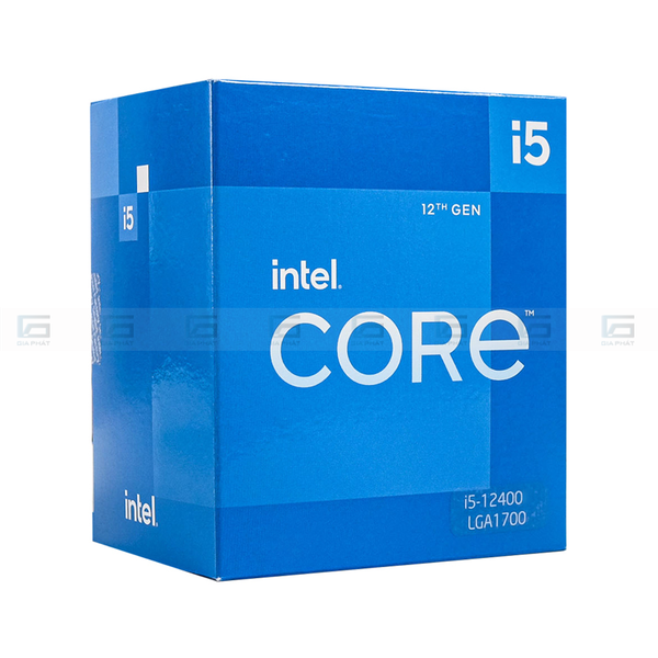 CPU Intel Core i5 12400 (LGA1700, 6 nhân, 12 luồng, 2.5Ghz - Turbo 4.4Ghz, 8MB)