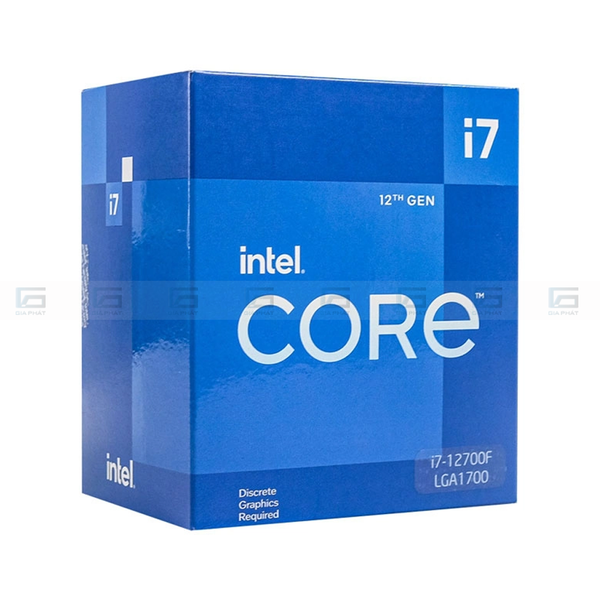 CPU Intel Core i7-12700F (Up to 4.8Ghz, 12 nhân 20 luồng, 25MB Cache, 125W)