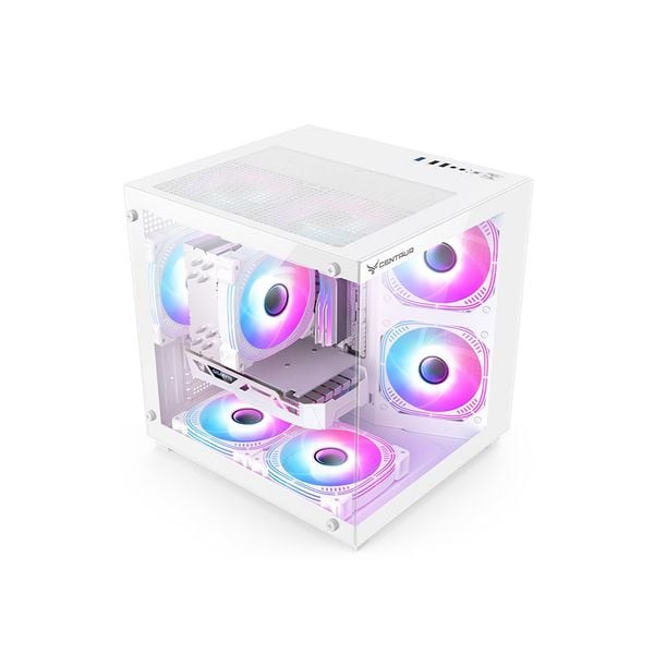 VỎ CASE CENTAUR HYPER GAMING - Trắng | M-ATX, Chưa Kèm FAN
