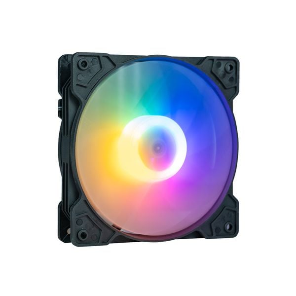 Fan case PC K8 LED RGB (12cm) Nguồn trực tiếp - Molex 4 pin Đen