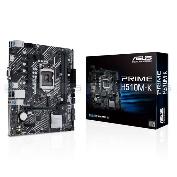 Bo mạch chủ ASUS PRIME H510M-K (LGA1200, M-ATX, 2 khe Ram DDR4) - Full VAT