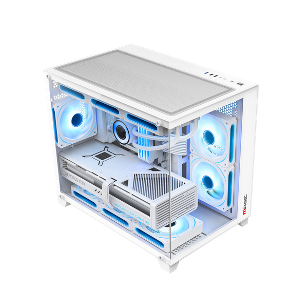 CASE MAGIC AQUA-M ULTRA PRO - Trắng | M-ATX, Chưa Kèm FAN
