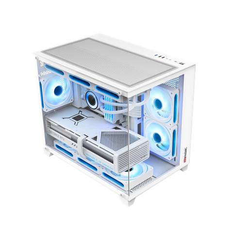 CASE MAGIC AQUA-M ULTRA PRO - Trắng | M-ATX, Chưa Kèm FAN