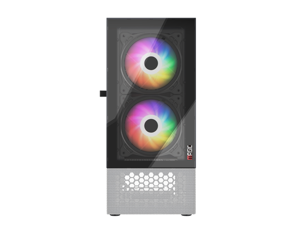 CASE MAGIC GM-04 AIR BLACK AND WHITE GLASS | ATX, Sẵn 3 FAN