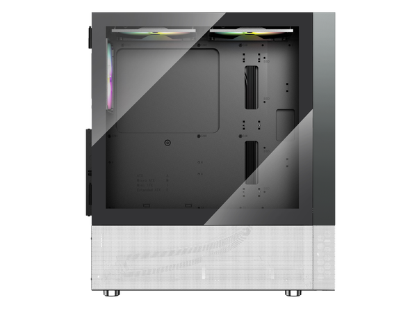 CASE MAGIC GM-04 AIR BLACK AND WHITE GLASS | ATX, Sẵn 3 FAN