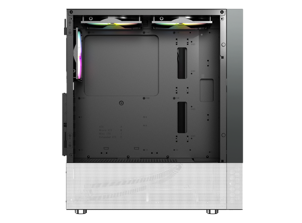 CASE MAGIC GM-04 AIR BLACK AND WHITE GLASS | ATX, Sẵn 3 FAN