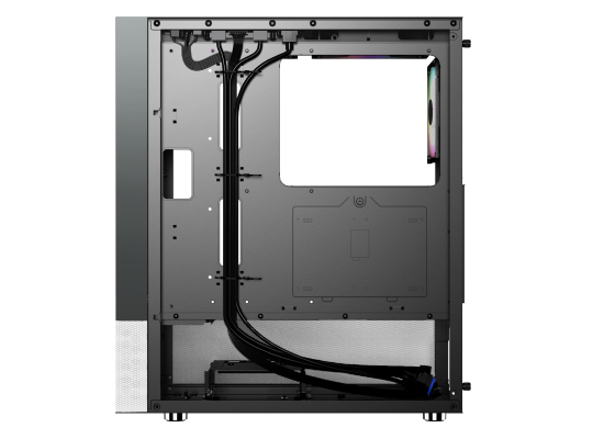 CASE MAGIC GM-04 AIR BLACK AND WHITE GLASS | ATX, Sẵn 3 FAN