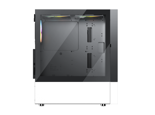 CASE MAGIC GM-04 BLACK AND WHITE GLASS | ATX, Sẵn 3 FAN