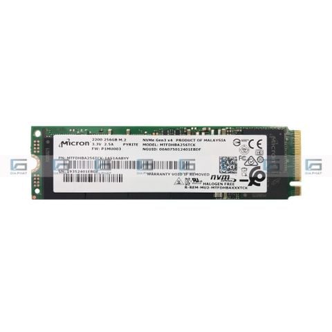 SSD Micron 2200 256GB M.2 PCIe Gen3 x4 NVMe