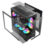 Vỏ case MAGIC Mix Tower - Đen | M-ATX, không fan