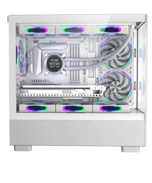 CASE MAGIC MIX TOWER PRO - Trắng | Full M-ATX, Chưa Kèm FAN