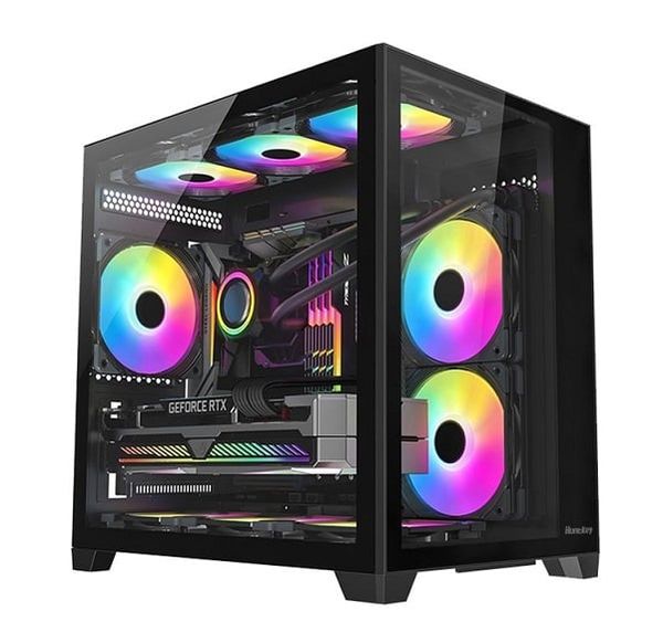 VỎ CASE HUNTKEY S920 Storm - Đen | M-ATX, Chưa Kèm FAN