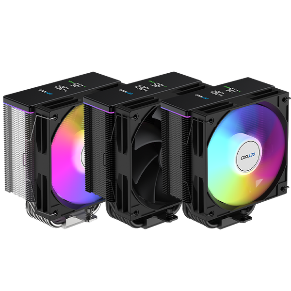 Tản nhiệt khí CPU COOLLEO B60 Digital BK - Màu Đen