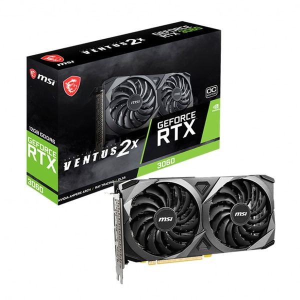 Card màn hình MSI RTX 3060 VENTUS 2X OC 12GB GDDR6 - Chính hãng
