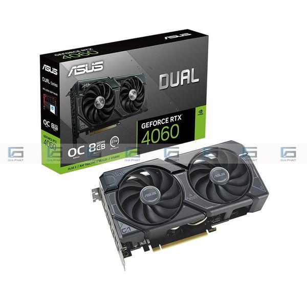 VGA - Card màn hình GeForce RTX 4060 EVO 8GB GDDR6 ASUS Dual - Đen