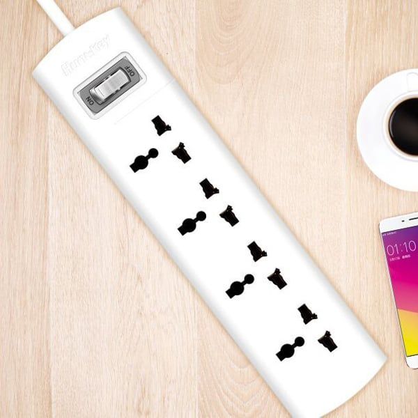 Ổ cắm điện đa năng chống sét Huntkey SZM401 - Chính hãng