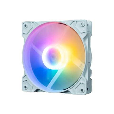 Fan case PC K8 LED RGB (12cm) Nguồn trực tiếp - Molex 4 pin Trắng