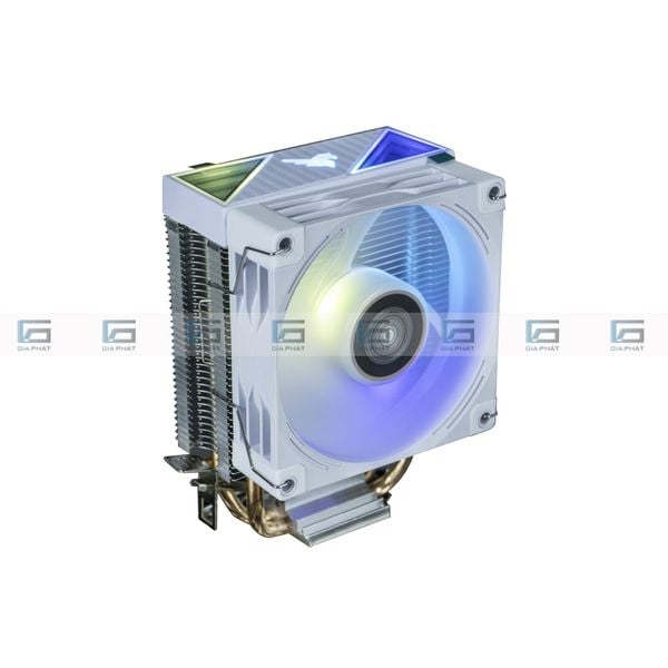 Tản Nhiệt Khí Fan CPU TOMATO AM-6200 | Led RGB Vô Cực - Trắng