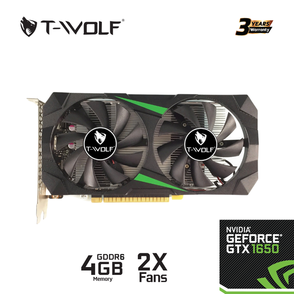 Card màn hình - Vga T-WOLF GTX 1650 4GB GDDR6 - Chính Hãng