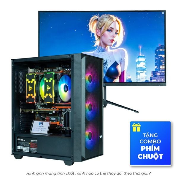 PC Gaming kèm màn hình - chiến mượt game các tự game (Fifa, PUBG, GTA5, Valorant)