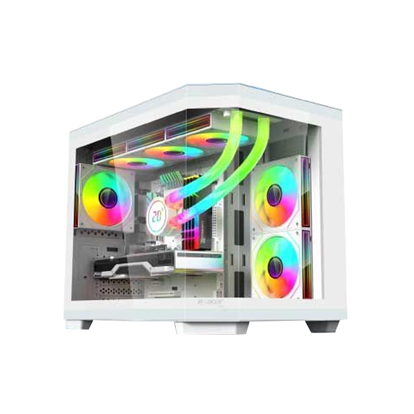 Thùng máy Case Acer V951 M-ATX - Trắng (sẵn 3 Fan)