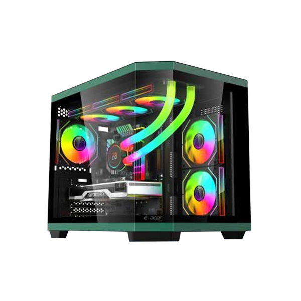 Thùng máy Case Acer V951 M-ATX - Đen (sẵn 3 Fan)