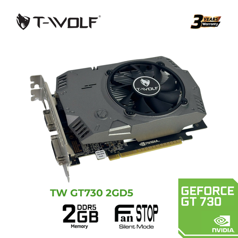 Card màn hình T-WOLF GT 730 2GB GDDR5 (HDMI, VGA, DVI)